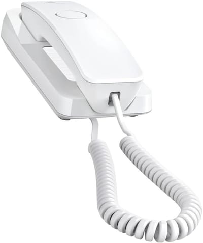 Vaste Telefoon - Analoog toestel - Thuis bellen - Drie jaar garantie - 450 gram - Wit