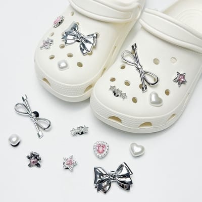 Schoenaccessoires-geschikt voor crocs charms- geschikt voor crocs pins- geschikt voor crocs Accessoires- geschikt voor Crocs Jibbitz-CJ-160 Vlinderknop sterren