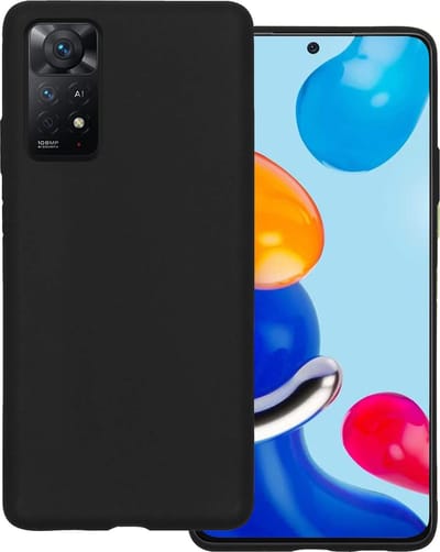 Hoesje Geschikt voor Xiaomi Redmi Note 11s - Sterk & Shockproof - Hoes Cover - Siliconen Case - Zwart