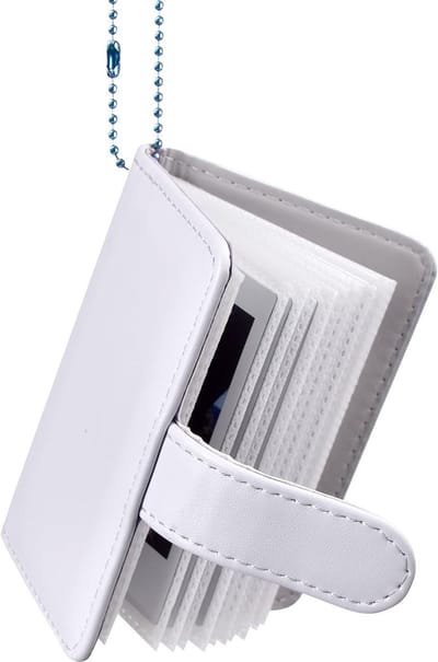 Mini Fotoalbum met 32 Pockets voor Fujifilm Instax Film, Draagbaar Fotoalbum met Sleutelhanger, Perfect voor Herinneringen en Foto's