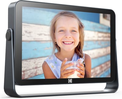 KODAK 10'' Wi-Fi 6 Digitale Fotolijst, Touchscreen Full HD 1200x1920, 32 GB, Diavoorstelling & Muziek, Automatische Weerfunctie, Delen via Wi-Fi 2.4G/5G – Zwart