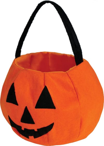 Fiestas Guirca - Vilten tas pompoen - 24 x 20 cm - Halloween - Halloween accessoires - Halloween verkleden