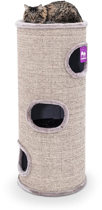 Petrebels Dome 110 Krabton voor katten - Cappuccino - Ø 45 x 110 cm - stabiel