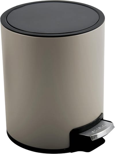 Pedaalemmer Roestvrij Staal 3 of 5 Liter met Zachte Sluiting en Binnencontainer voor Badkamer