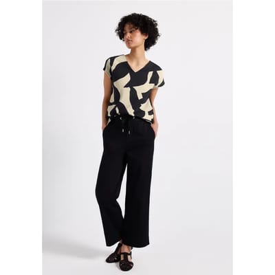 Shirt met structuurmix