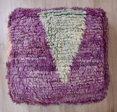 Poufs&Pillows Marokkaans vloerkussen - Kilim poef - handgeweven unieke kelim uit natuurlijke materialen - Gevuld geleverd k1683