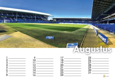 Engels voetbal kalender 35x24 cm | Engels voetbal wandkalender| Kalender 35 x 24 cm