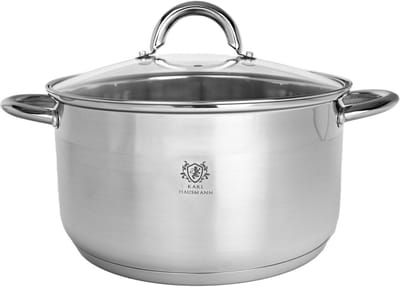 Inductiekookpan 20 cm, 3 L - Roestvrijstaal, Geschikt voor Alle Fornuizen, Vaatwasmachinebestendig