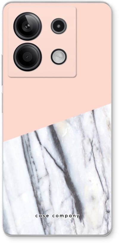 Case Company® - Hoesje geschikt voor Xiaomi Redmi Note 13 5G hoesje - A touch of peach - Soft Cover Telefoonhoesje - Bescherming aan alle Kanten en Schermrand