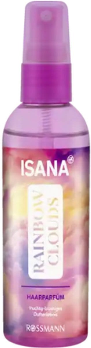 Isana Haarparfum Rainbow Clouds - 100 ml | Frisse Haarparfum Fruitig-bloemige Geur - Niet-vettende haarparfum - Haarparfum met Panthenol