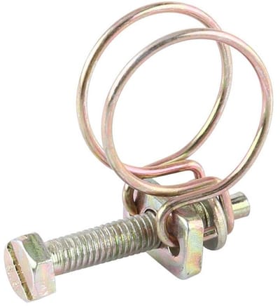 Verstelbare Dubbele Draad Slangklemmen - 10 Stuks voor Water- en Tuinslangen, 16mm Diameter, Duurzaam en Betrouwbaar