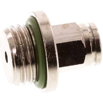 4mm x G1/4'' Messing Insteekfitting Buitendraad FKM [2 Stuks]