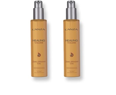 L'Anza Healing Volume Zero Weight Gel 2 x 200 ml + Tangle Teezer Ontwarborstel – Voordeelset