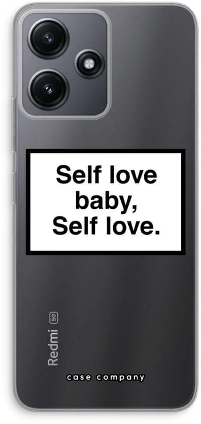 Case Company® - Hoesje geschikt voor Xiaomi Redmi 12 hoesje - Self love - Soft Cover Telefoonhoesje - Bescherming aan alle Kanten en Schermrand