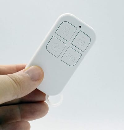 Afstandsbediening Huisalarm - Bediening Bedieningspaneel - Beveiliging Bediening - Draadloze DIY Installatie - Compact Formaat - Zwart