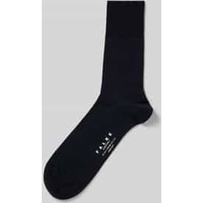 FALKE Airport eenkleurig wol katoen sokken heren blauw - maat 49-50