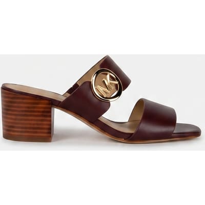 Michael Kors Summer Mid Oxblood Size: 38 | Mules Outlet | Dames | Bruin