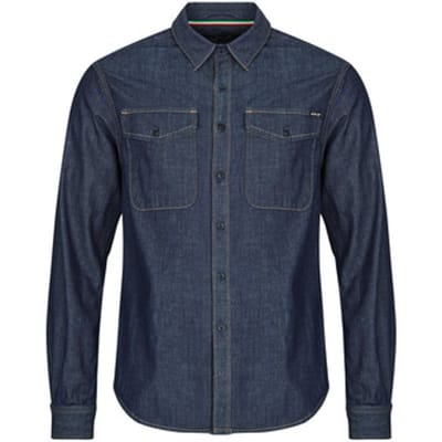Replay Heren Overhemd regular fit Blauw M Volwassenen
