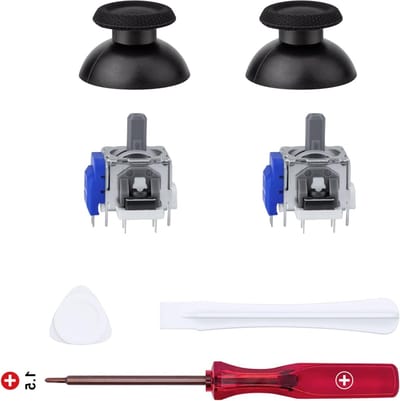 Elektromagnetische Joysticks Vervanging Tool voor PS5 Controller met 3D Analoge ThumbStick Cap en Accessoires voor DualSense en DualSense Edge
