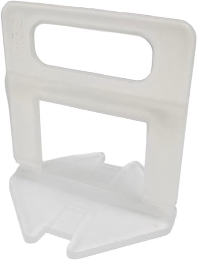 Tegel Nivelleringssysteem - Leg Hulp - Vlakke Tegels Leggen - Voorkomt Tegelbeweging - 500 stuks 25mm - Transparant