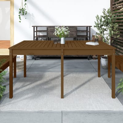vidaXL - Tuintafel - 159,5x82,5x76 - cm - massief - grenenhout - honingbruin