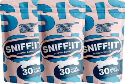Sniffit® Neusstrips - 90 stuks - Geen verstopte neus meer - Neuspleisters - Neusspreider - Anti snurk strips - Zacht voor de huid - Hypoallergene lijm - Beter slapen
