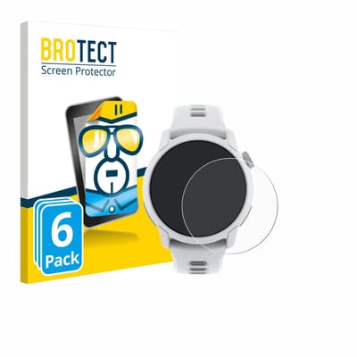 BROTECT - Screenprotector voor Coros Pace 2/ 4 - Folie Beschermfolie transparant 6 Stuks