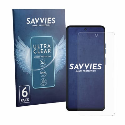 Savvies - Screenprotector voor Motorola Moto G57 - Folie Beschermfolie transparant 6 Stuks