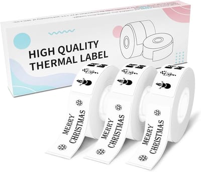 Labelprinter Rollen Wit Zwart Op Wit - 14x40mm Zelfklevend Thermisch Papier (3x180 Stuks)