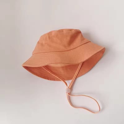 Il Bambini - Oranje/Peach zonnehoed voor peuter of kleuter - 2-6 jaar - 48-52 cm