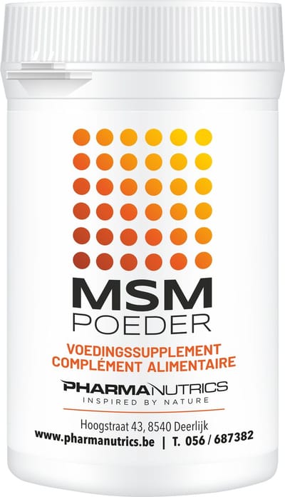 MSM MAX POEDER 250 Gram Pharmanutrics - Zuiver MSM poeder- Allergie - Ontsteking - Darmen -Allergie - Voedingssupplement