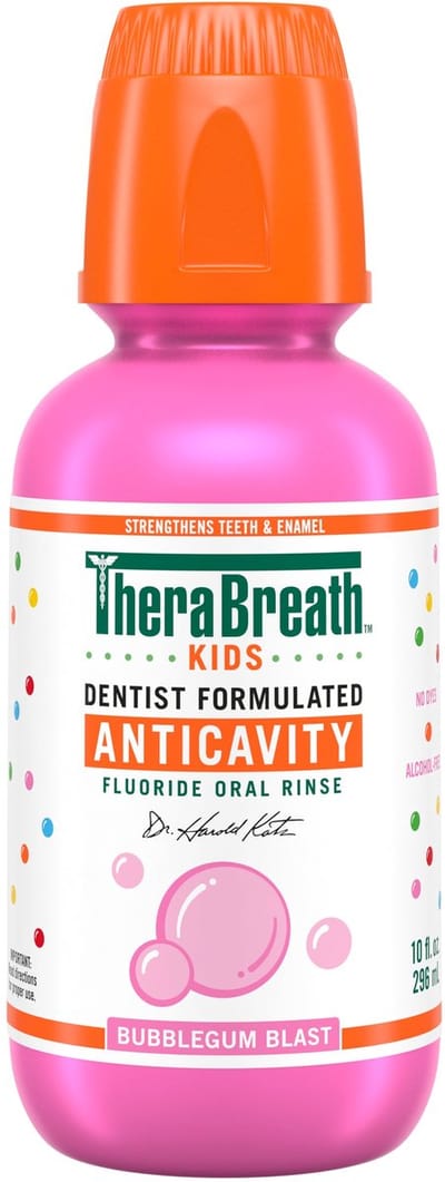 TheraBreath Kids Mouthwash – Bubble Gum – Fluoride Mondwater voor Kinderen – 296ml