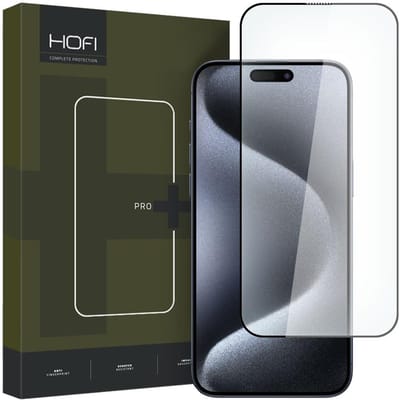 GEHARD - GLAS - HOFI GLAS PRO+ IPHONE - 15 - PRO - ZWART