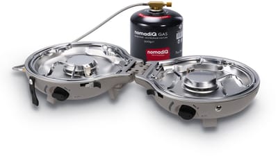 nomadiQ draagbaar outdoor kooktoestel - Het ultieme lichtgewicht draagbare gas kooktoestel - Ideaal voor op de camping & vakantie - Urban Grey