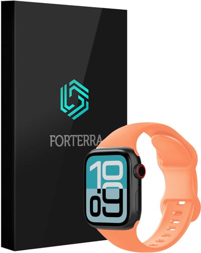 Smartwatchbandje Geschikt voor Apple Watch 1, 2, 3, 4, 5, 6, 7, 8, 9, SE - 38/40/41 mm - Verstelbaar Siliconen Bandje - Calendula
