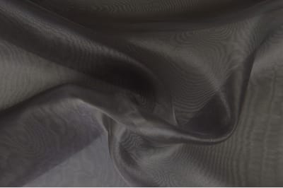 Organza stof - Donkergrijs - 1 meter - Per meter - 150cm breed