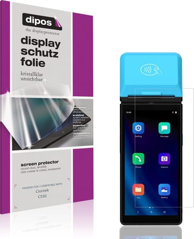 dipos – 4x Beschermfolie geschikt voor Ciontek CS50 | Krasbestendige & heldere Screenprotector Ultra-Thin