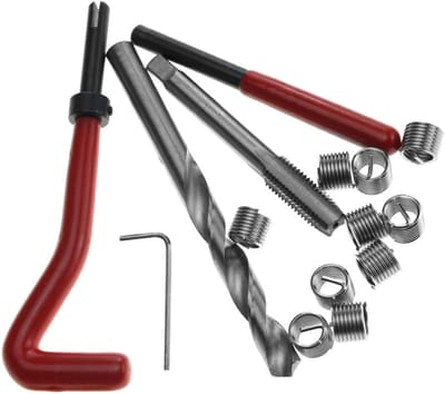 Schroefdraad Reparatie Set - Spoel Gereedschap - Metaal Herstellen - Metrische Maten - 20 Delig