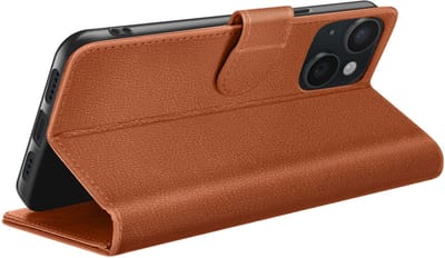 Zanae, Hoesje geschikt voor iPhone 15 - Wallet Case & Magneetsluiting, Bruin
