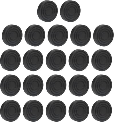 Waskussen - Apparaatvoet - Apparaten Stabiliseren - Anti-vibratie Geluiddempend - 16x16x9 cm - Zwart