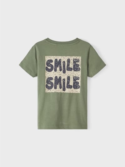 Name it t-shirt jongens - groen - NMMflorian - maat 80