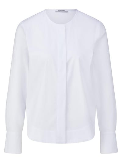Lange blouse Van Peter Hahn wit