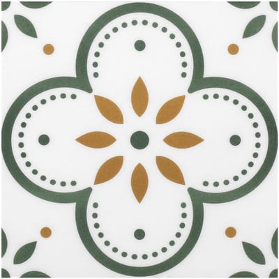 24Supply Plaktegels - Vloer - 10 Stuks - Halfglans - Portugees - 20x20cm