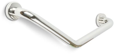 Bewello - Badkamer Steunbeugel 45° Hoek – Wandmontage – RVS Chroom – 25 + 25 cm – Max. 200 kg 1 Stuks [BW3035A]