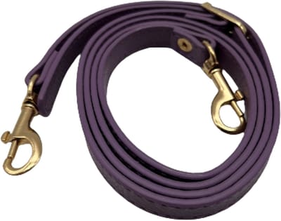 FIFO Verstelbare Modieuze Kunst Leren Schouderriem Tas – Paars/Violet/Goudkleurig – Schouderband – Leren Tassen riem – Fashion – Leer – Losse riem – Losse band – Tassen band – Tassen hengsel