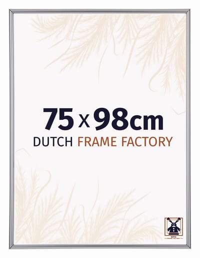 Fotolijst 75x98 cm - Kunststof - Zilver Hoogglans - Angers