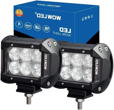 Set van 2 Universele 18W LED Werklampen 4 Inch IP67 voor Auto en Offroad Gebruik