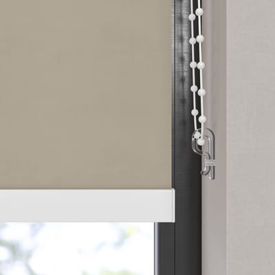Dutchblinds Rolgordijn - verduisterend - Sand - 50x190cm - Raamdecoratie op maat