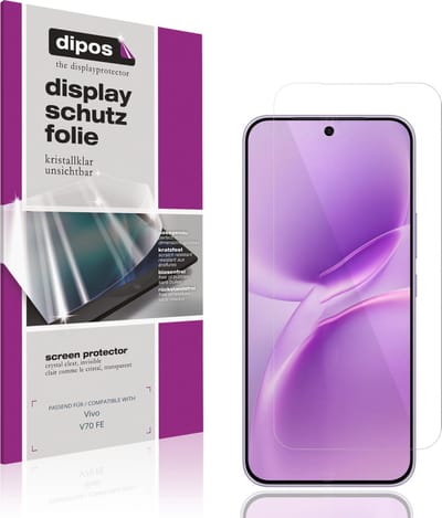 dipos – 4x Beschermfolie geschikt voor Vivo V70 FE | Krasbestendige & heldere Screenprotector Ultra-Thin