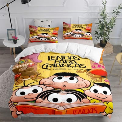 Brazilië Turma da Monica Dekbedovertrek Set zonder hoeslaken King Queen Double Full Twin Single Maat Beddengoed Set 135x200cm